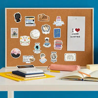 Jane Austen Stickers - Waterproof for Bottles, Laptops