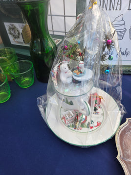 Christmas Teacup Miniature - Handcrafted