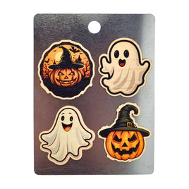 Ghost and Pumpkin Magnet Set - Fall Home Decor