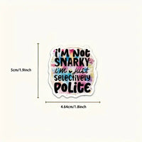 Snarky Satirical Doodle Stickers | Laptops, Water Bottles