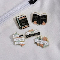 Charming Book-Themed Bibliophiles Enamel Pins