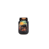 Skull and Pumpkins In Jar Magnet Set - Home Decor