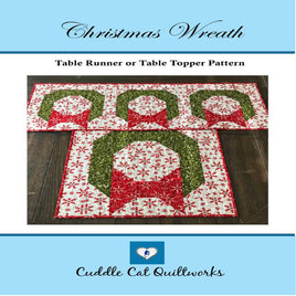 Christmas Wreath Table Runner or Topper Pattern