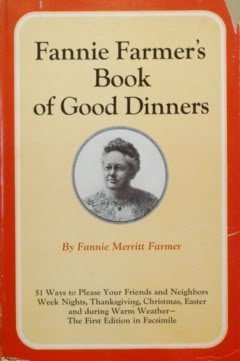 Fannie Farmer's Book of Good Dinners, The First Edition in Facsimile cover image