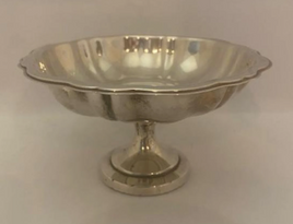 Midcentury Oneida Silversmiths Footed Bowl - Silver Plate