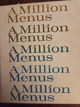 A Million Menus