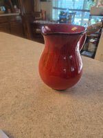 Vintage Italian Red Ceramic Pitcher