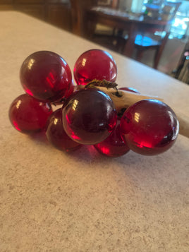 Vintage 1970's Acrylic/Resin Red Grapes